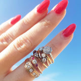Antique Edwardian Toi et Moi 18ct Gold Diamond Ring