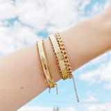 Antique George V 1919 9ct Yellow Gold Rope Bangle Bracelet