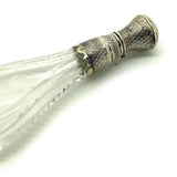 Antique Georgian Silver Glass Scent Bottle