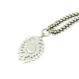 Antique Medallion & Victorian Silver Collar Necklace
