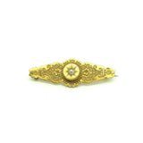 Antique Victorian (1837 - 1901) 15ct Yellow Gold Pearl Brooch Locket
