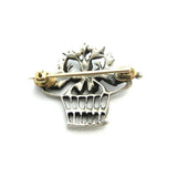 Antique Victorian (1837 - 1901) Sterling Silver Basket Brooch
