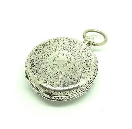 Antique Victorian 1882 Sterling Silver Pocket Watch, view 6