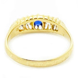Antique Victorian 18ct Sapphire & Diamond Ring