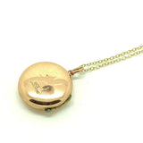 Antique Victorian 9ct Gold Rose Gold Locket Necklace