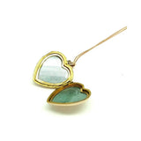 Antique Victorian 9ct Rose Gold Heart Locket Necklace