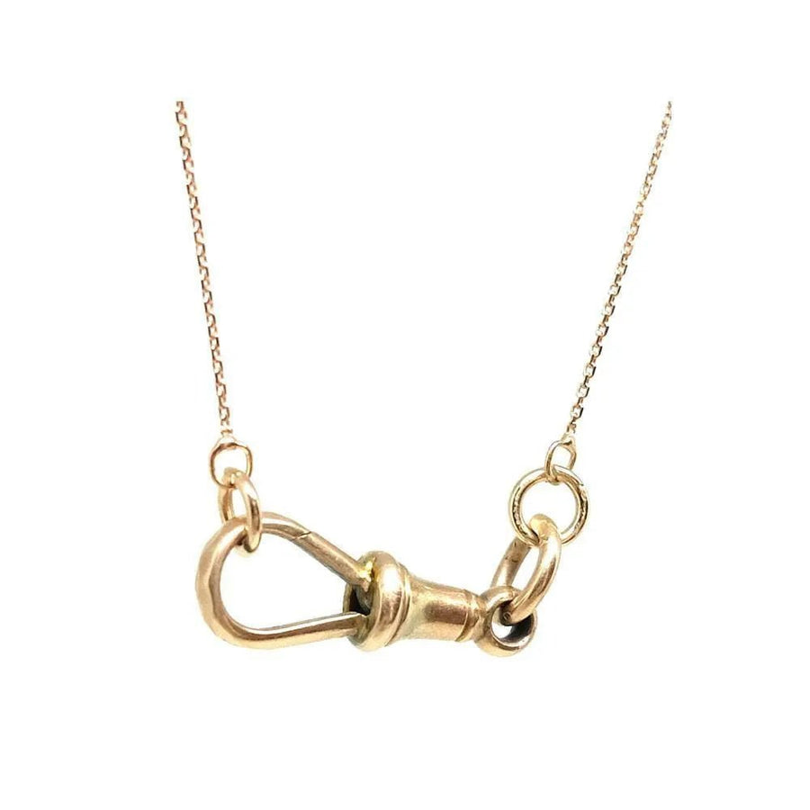 Antique Victorian 9ct Rose Gold Lock Chain