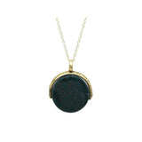 Antique Victorian Bloodstone Fob Pendant Necklace