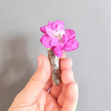 Antique Victorian Boutonniere Vase Holder Silver Brooch
