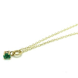 Antique Victorian Emerald 9ct Gold Necklace