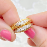 Antique Victorian Five Stone Diamond 18ct Gold Ring