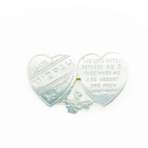 Broche Mizpah victoriano antiguo de plata