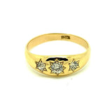 Antique Victorian Old Cut Diamond Star 18ct Gold Ring