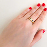 Antique Victorian Sapphire & Pearl 15ct Gold Ring