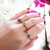 Antique Victorian Sapphire & Pearl 15ct Gold Ring