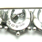 Antique Victorian Silver Horseshoe Brooch