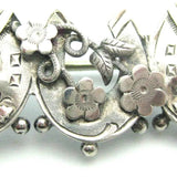 Antique Victorian Silver Horseshoe Brooch