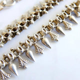 Antique Victorian Silver Locket Collar Chain Necklace