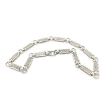 Antique Victorian Silver Locket Collar Chain Necklace