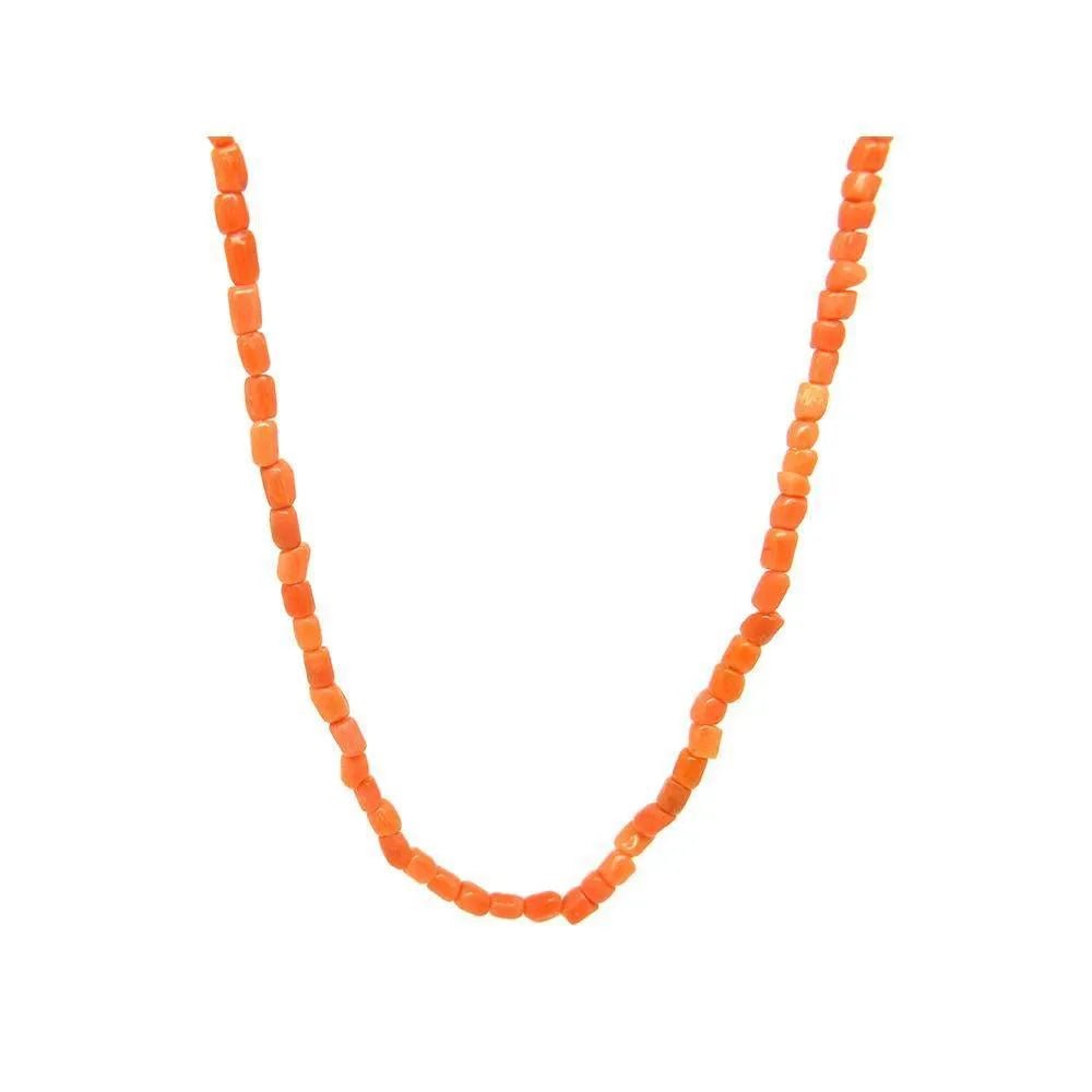 Antique Victorian Single Strand Tiny Coral Necklace, view 10