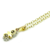 Art Deco 0.10ct Diamond 9ct Gold Necklace