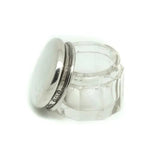 Art Deco 1922 Sterling Silver Glass Jewellery Box