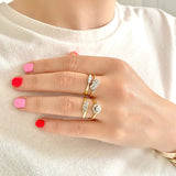 Art Deco 9ct Gold Platinum Diamond Ring