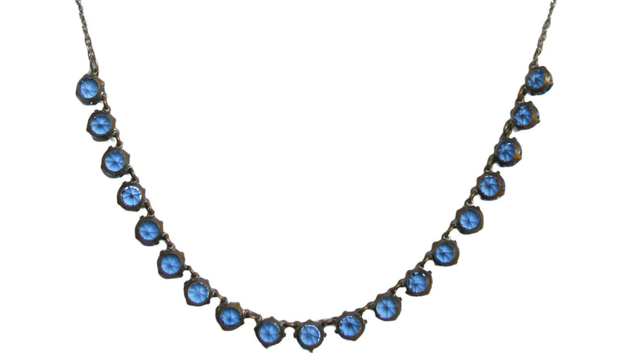 Vintage 1930s Riviere Blue Necklace