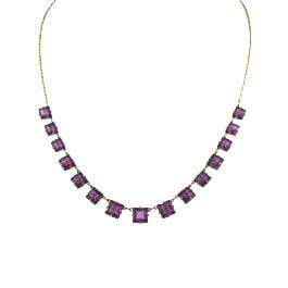 Vintage Art Deco 1920s Purple Glass Necklace