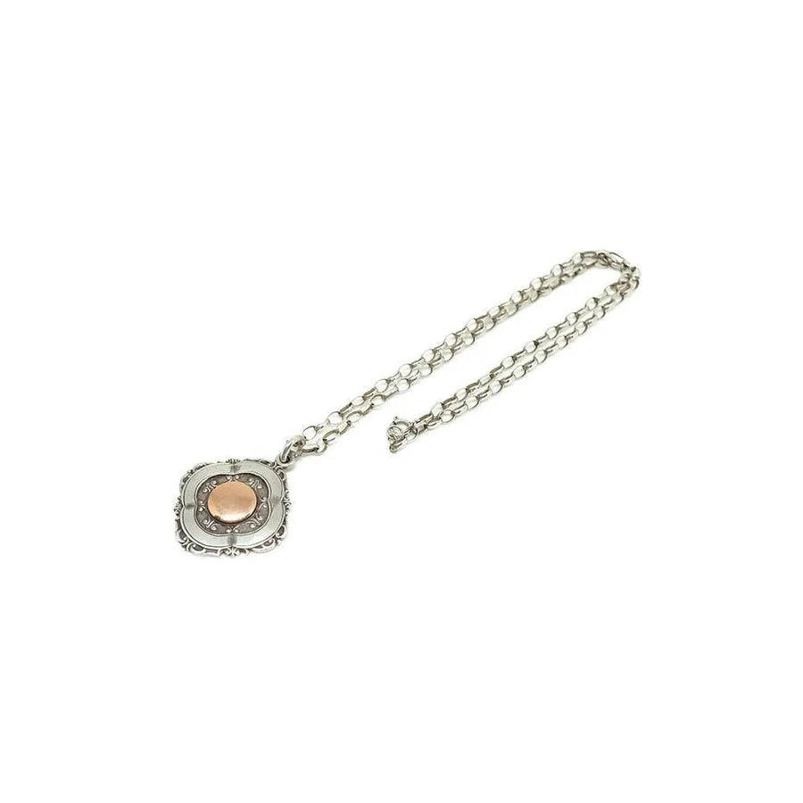 Vintage Art Deco 1932 Sterling Silver Medal Pendant - Mayveda Jewelry