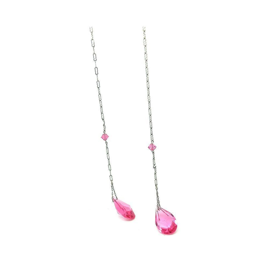 Vintage Art Deco Pink Wrap Choker Necklace