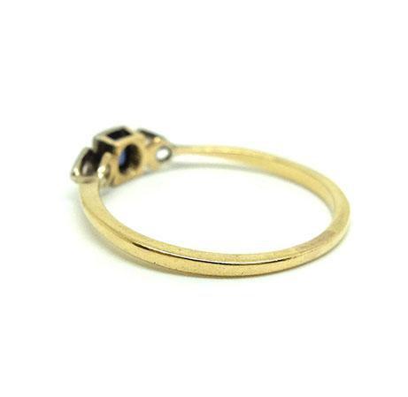 Antique Art Deco Sapphire & Diamond 18ct Gold Ring