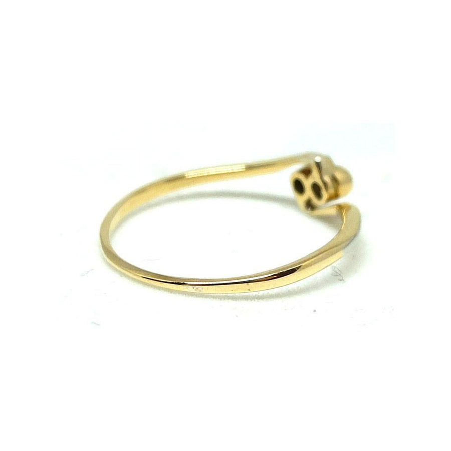 Art Nouveau Diamond 18ct Yellow Gold Ring