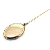 Art Nouveau Rolled Gold Locket Necklace