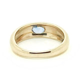 Blue Sapphire 9ct Gold Dome Ring