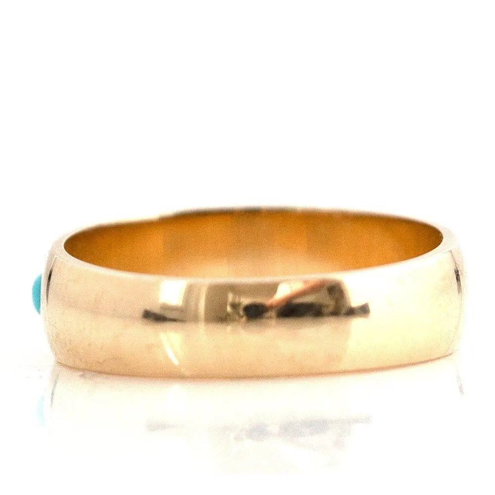 Ada Five-Stone Star-Set Gypsy 18K Yellow Gold Gemstone Ring, view 9