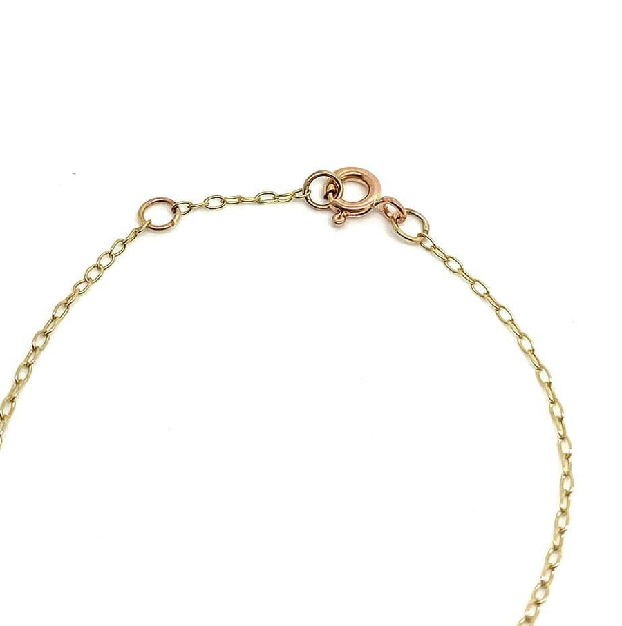 Reserved - Antique Edwardian Pearl 9ct Gold Bar Bracelet
