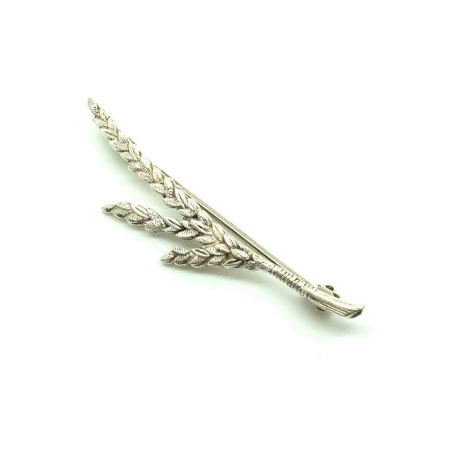 Antique Edwardian Wheat Silver Nappy Pin