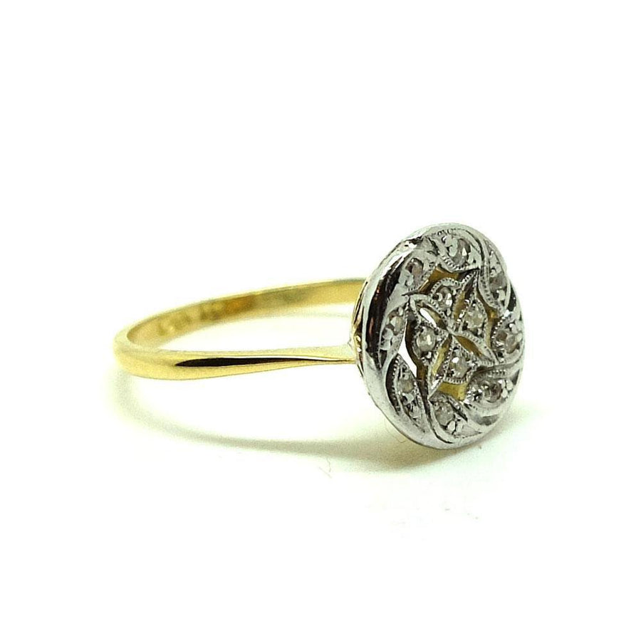Antique Edwardian 18ct Gold Diamond Gemstone Ring