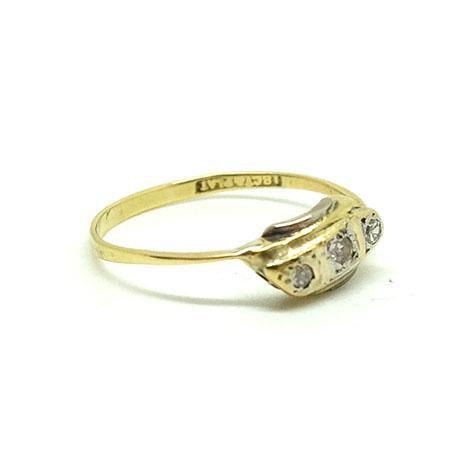 Antique Edwardian 18ct Gold & Platinum Diamond Ring