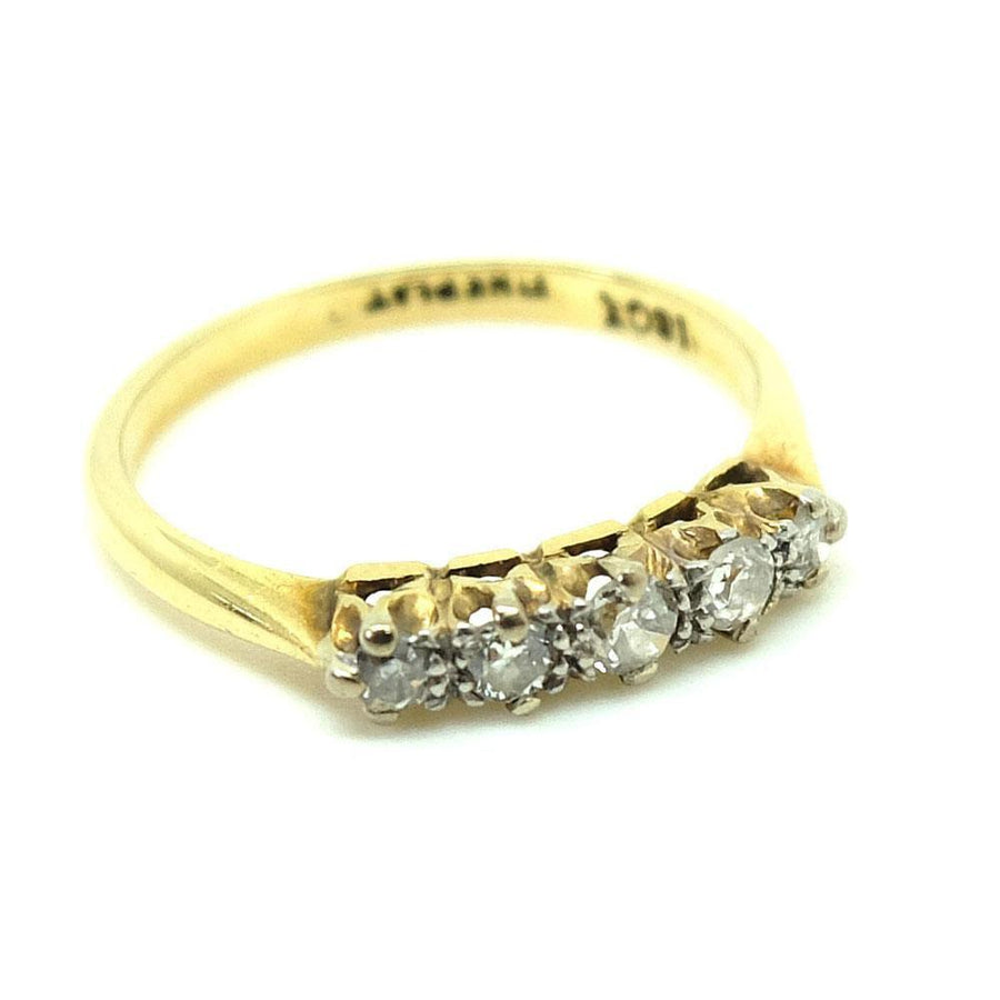 Antique Edwardian 1910 18ct Gold Diamond Ring