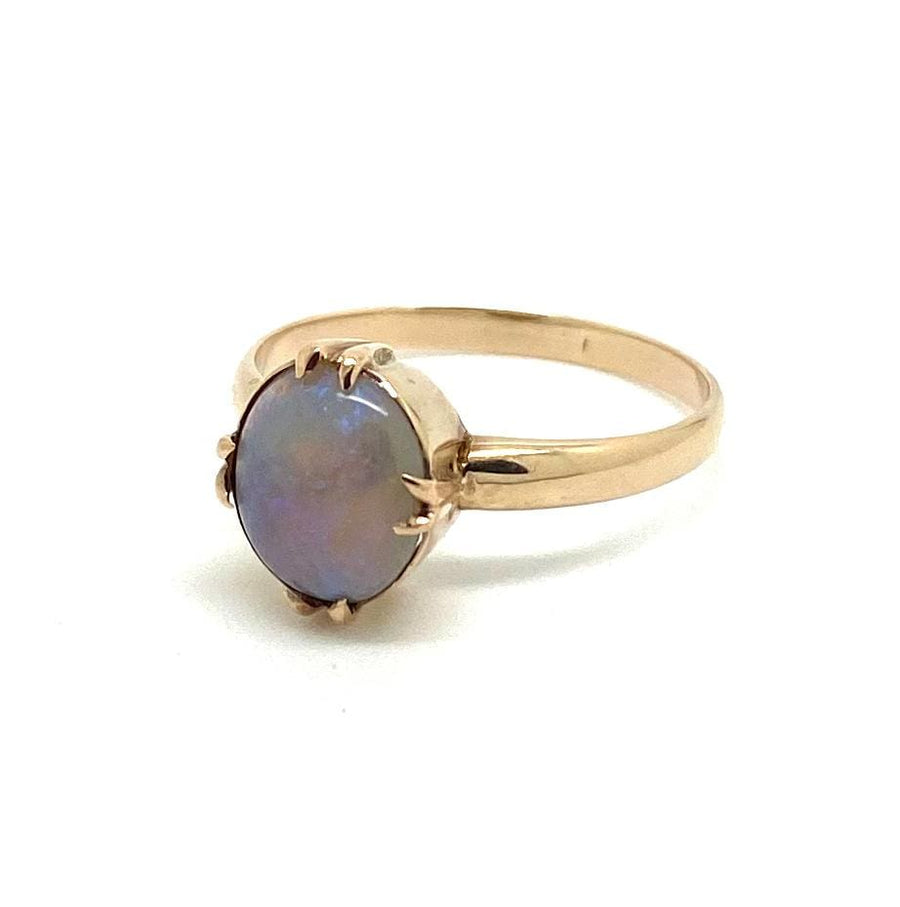 SOLD - Antique Edwardian 9ct Rose Gold Opal Ring