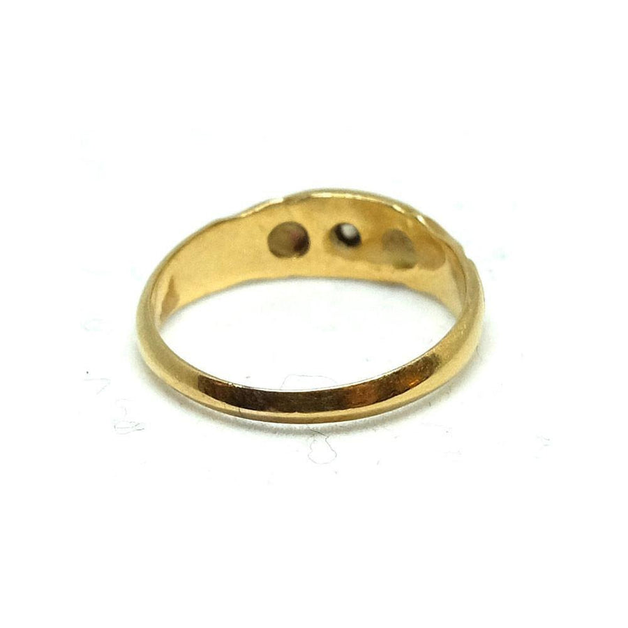 Antique Edwardian Diamond & Ruby 18ct Gold Ring