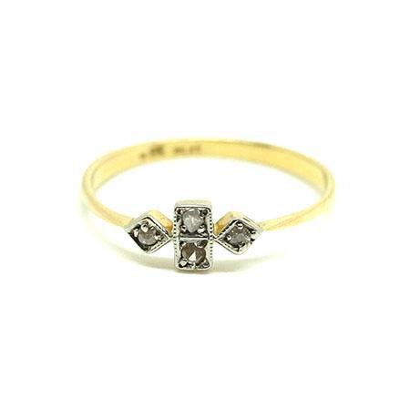 Reserved - Antique Edwardian 18ct Gold & Platinum Diamond Ring