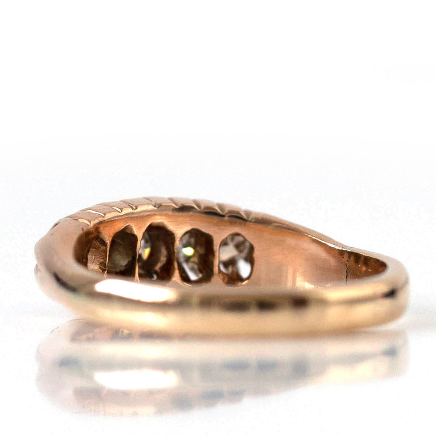 EDWARDIAN Rings Antique Edwardian 18ct Gold 0.25ct Diamond Ring Mayveda Jewellery