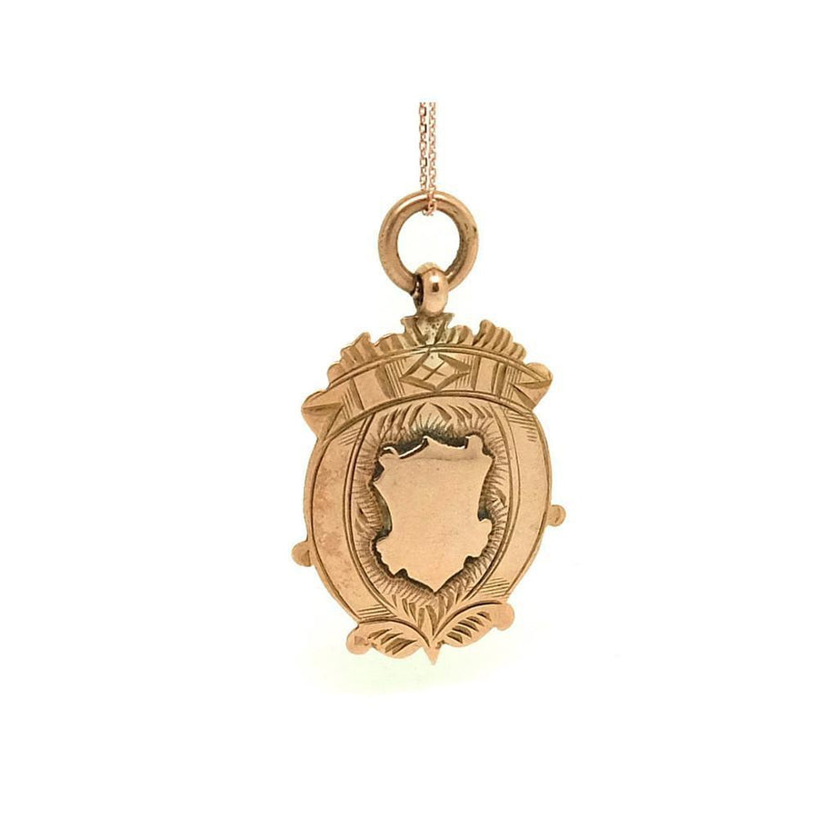 Antique Georgian (1822-1823 ) 9ct Rose Gold Crest Necklace