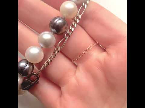 Collier de perles d'eau douce noires