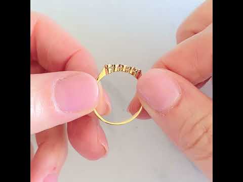 Vintage 1930s 18ct Gold Five Stone Diamond Ring