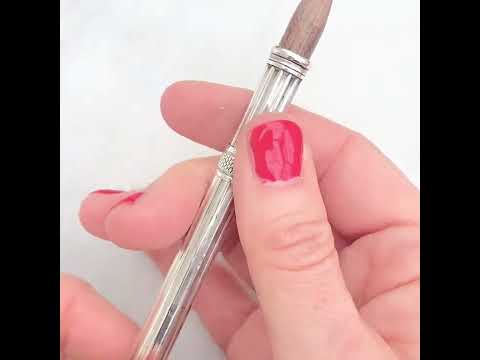 Antique Victorian 1898 Silver Ink Pen & Pencil