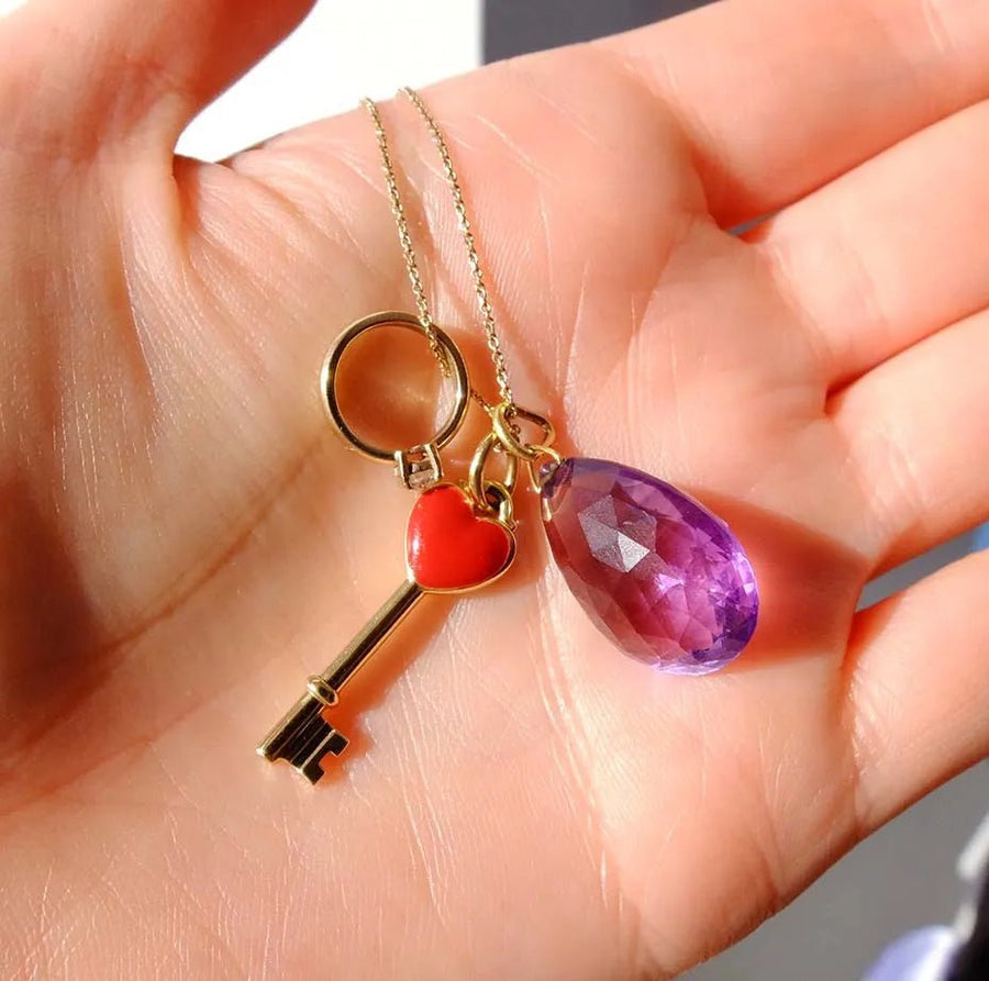 Limited Edition 9ct Gold Diamond Ring Necklace